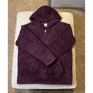 VS PINK Teddy Bear Quarter Zip Hooded Sherpa